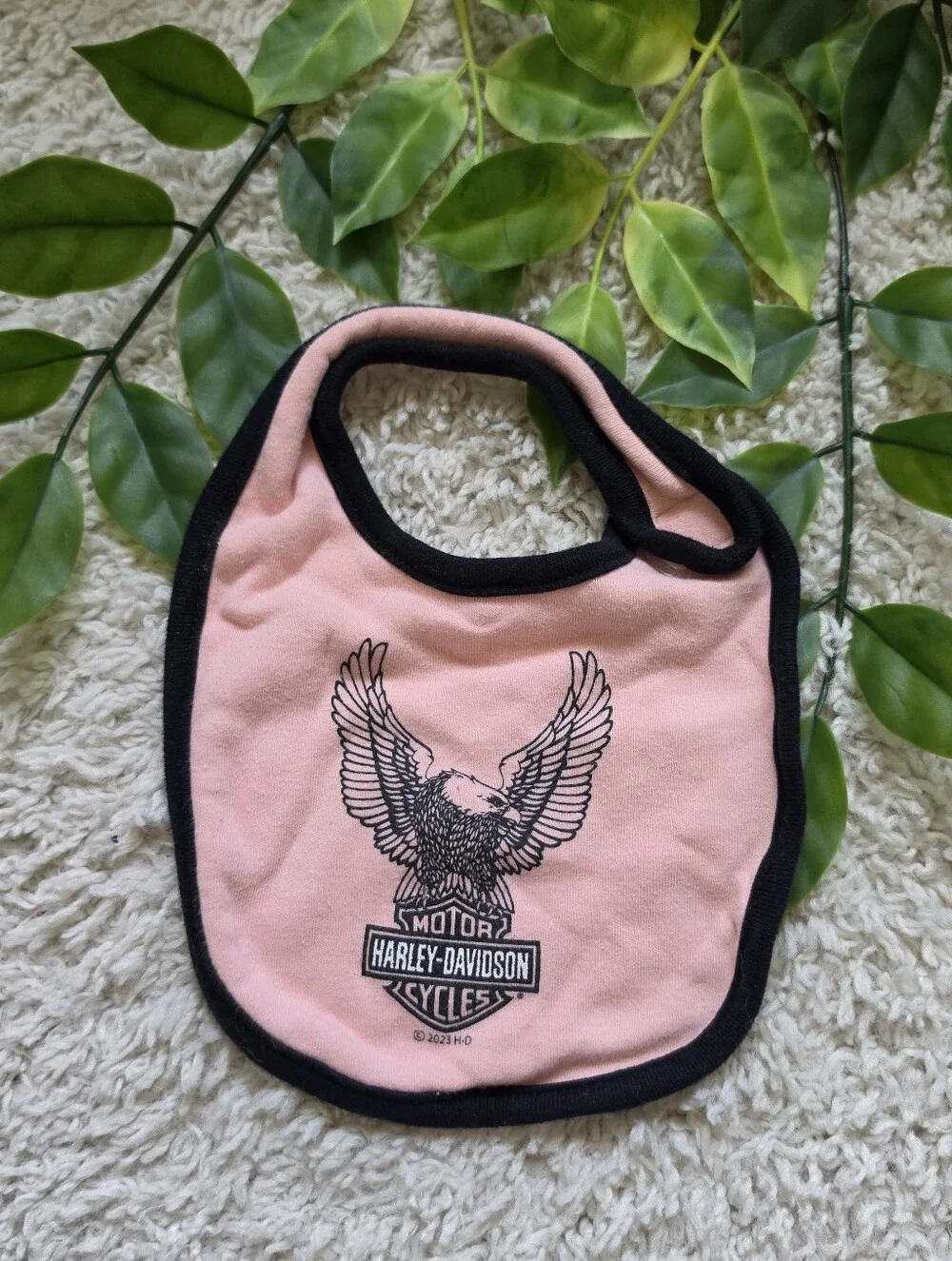 Baby Boy Harley Davidson Bib